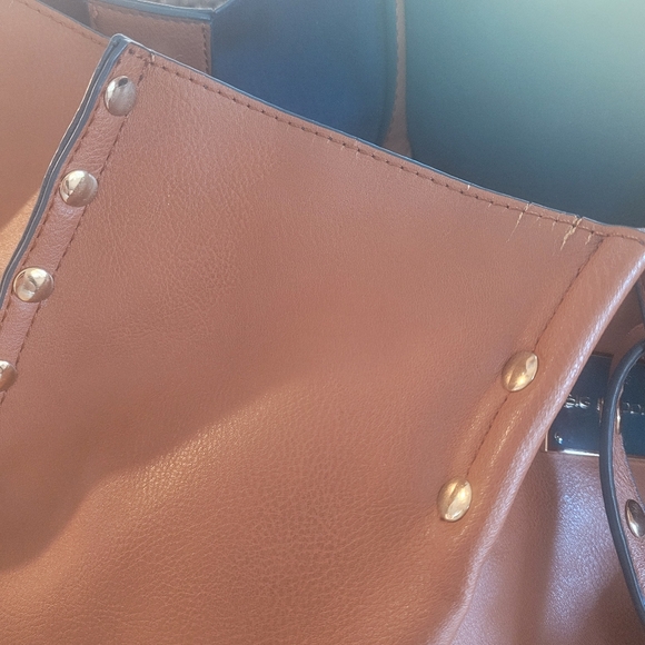 Big Buddha Tan Tote with Studded Trim - Picture 10 of 13